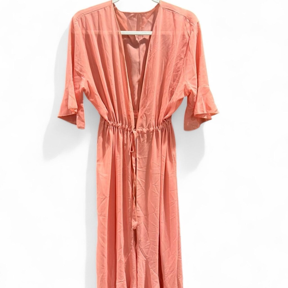 Pink Sheer Maxi Dress